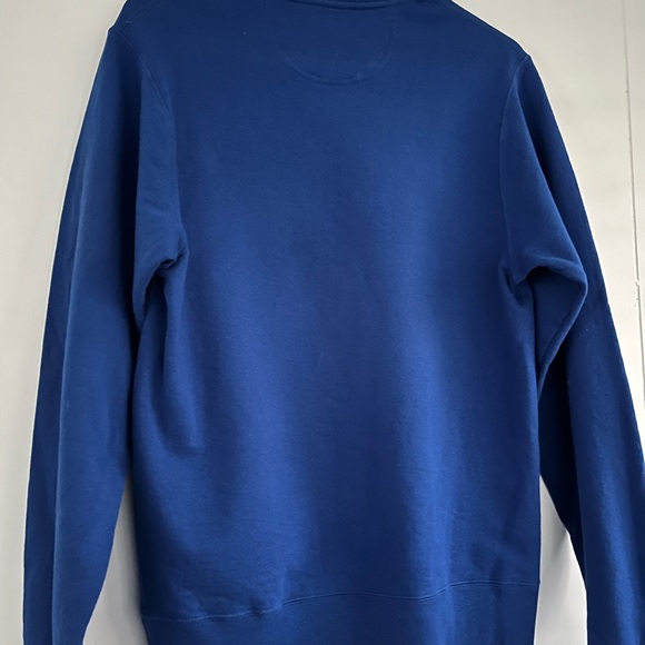 Christmas Holiday Cat Sweatshirt Blue Cats For Everybody Santa Sleigh Cats Small - Picture 10 of 12